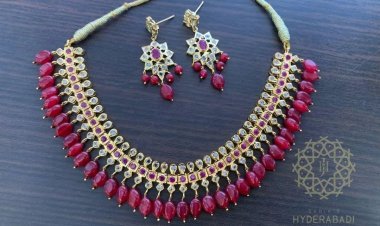 Gold Necklace sets | Buy Jadau Necklace set online | Bridal Necklace Haar